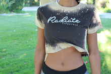 Load image into Gallery viewer, Women's Ashed Coal Crop Top