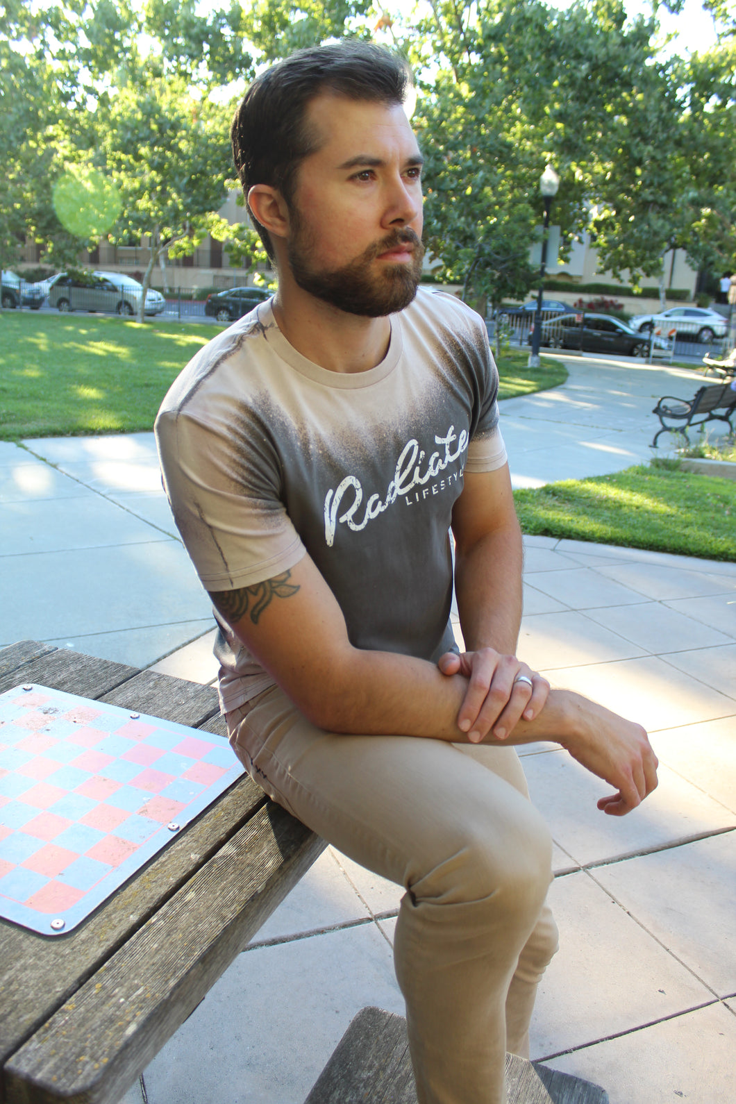 Men's Smoked Charcoal Tee