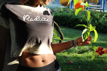 Load image into Gallery viewer, Women&#39;s Ashed Coal Crop Top
